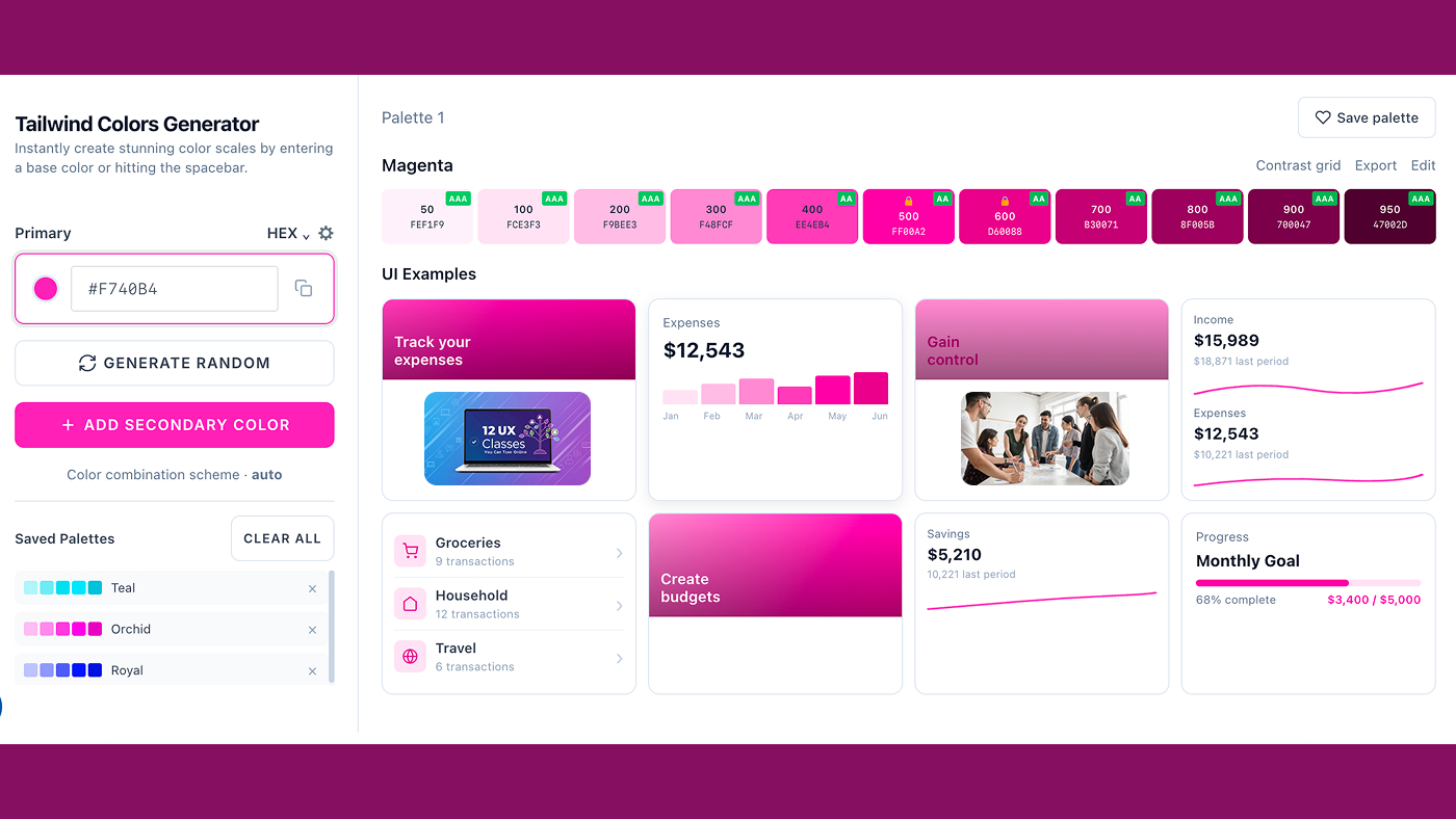 Color Palette Generator Theleanux