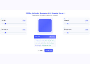 CSS Border Radius Generator - CSS Rounded Corners