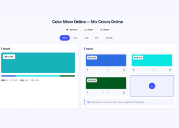 color mixer online